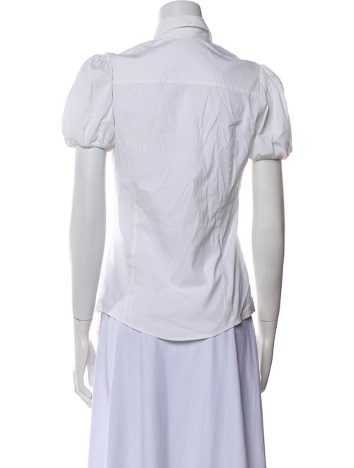 Red Valentino Short Sleeve Button-Up Top