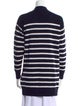 Red Valentino Striped V-Neck Sweater