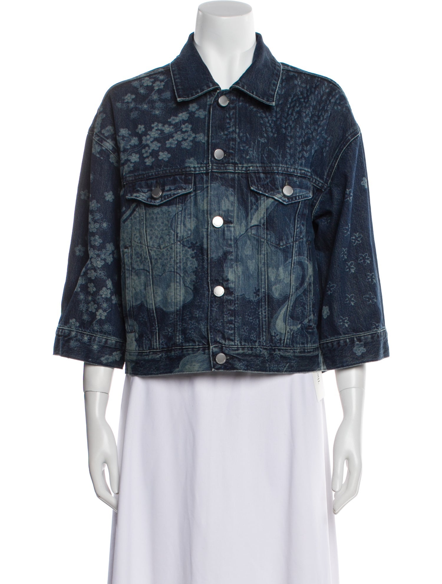 Red Valentino Printed Denim Jacket w/ Tags