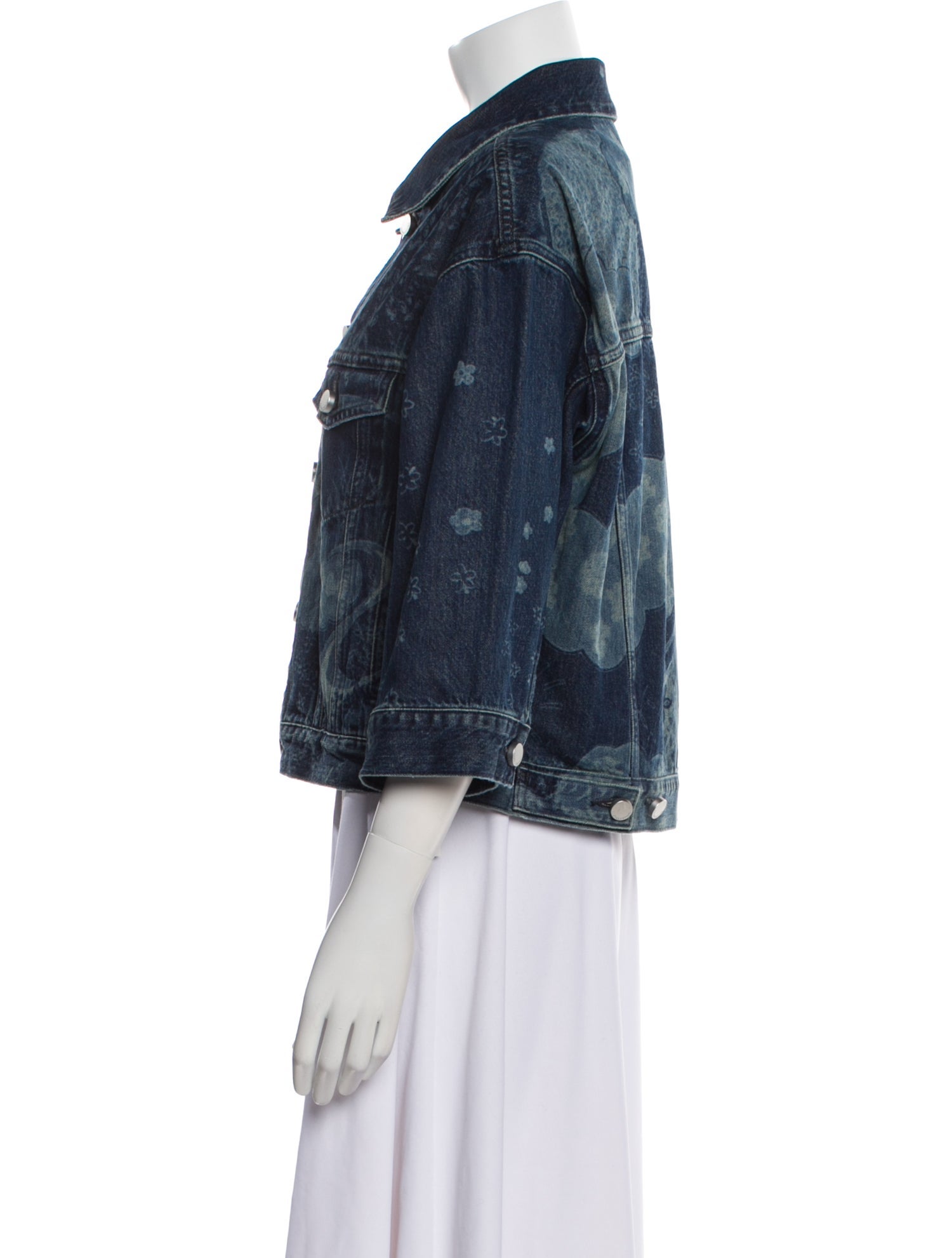 Red Valentino Printed Denim Jacket w/ Tags