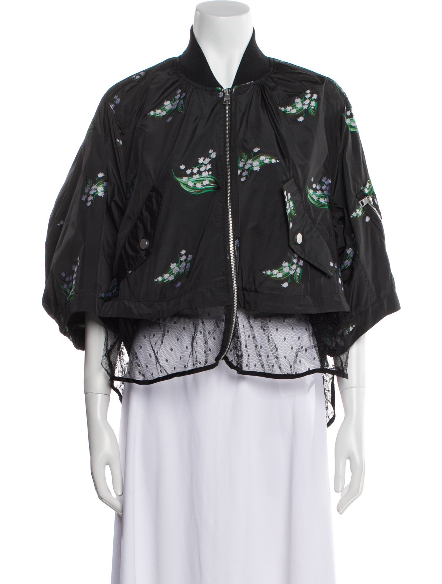 Red Valentino Floral Print Evening Jacket