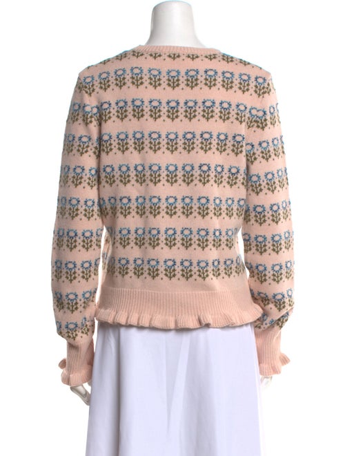 Red Valentino Striped Crew Neck Sweater