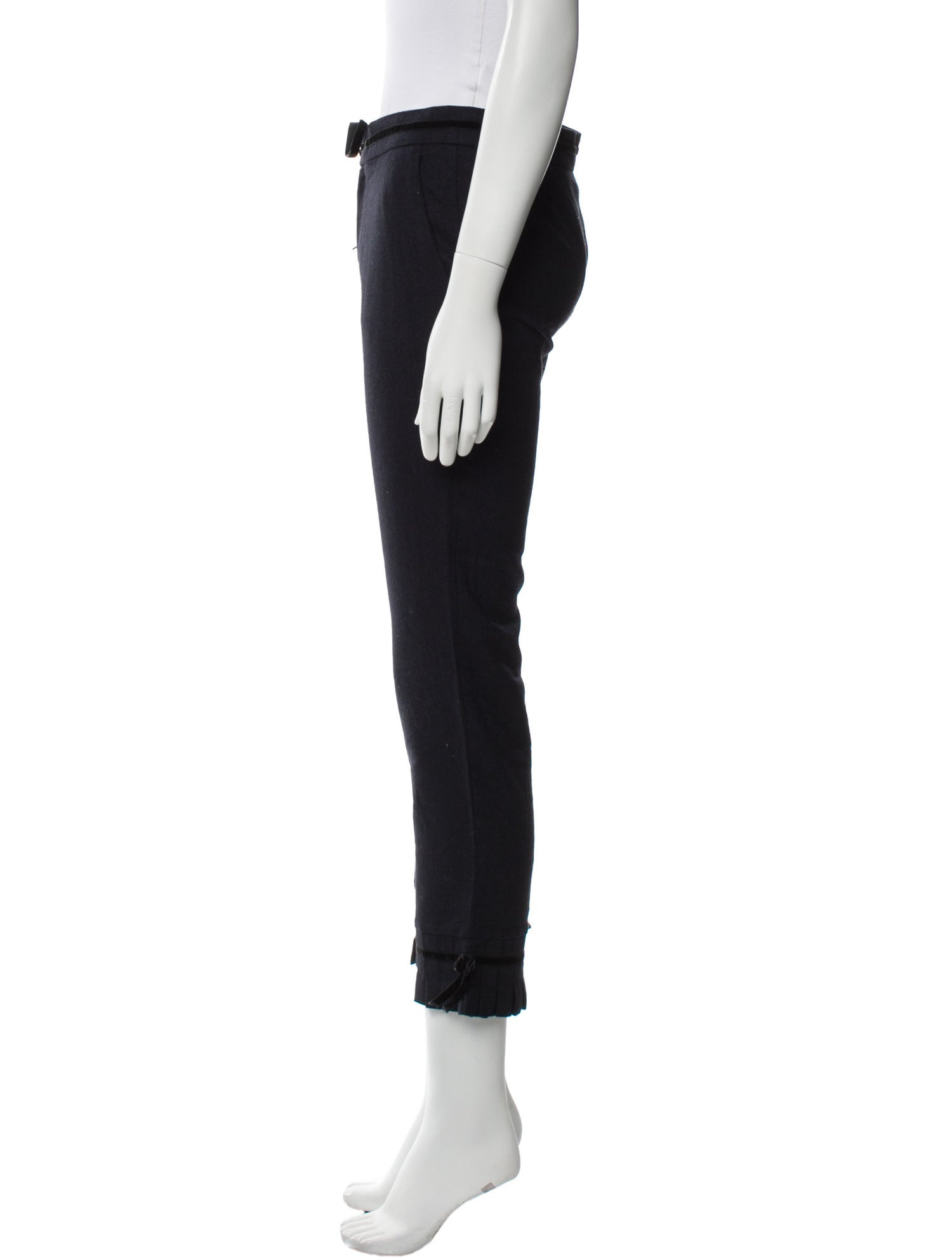 Red Valentino Wool Straight Leg Pants