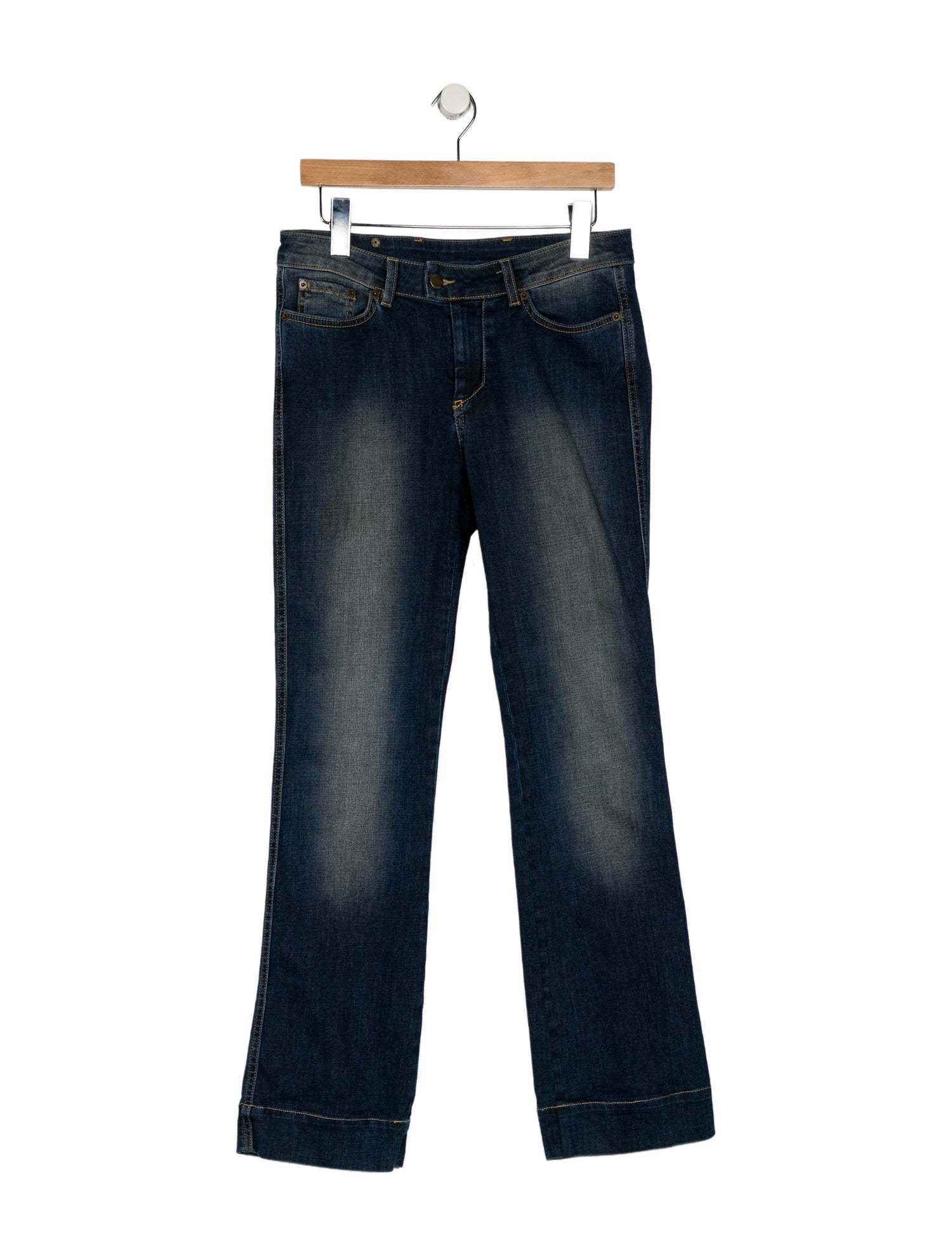 Red Valentino Mid-Rise Straight Leg Jeans