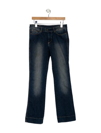 Red Valentino Mid-Rise Straight Leg Jeans