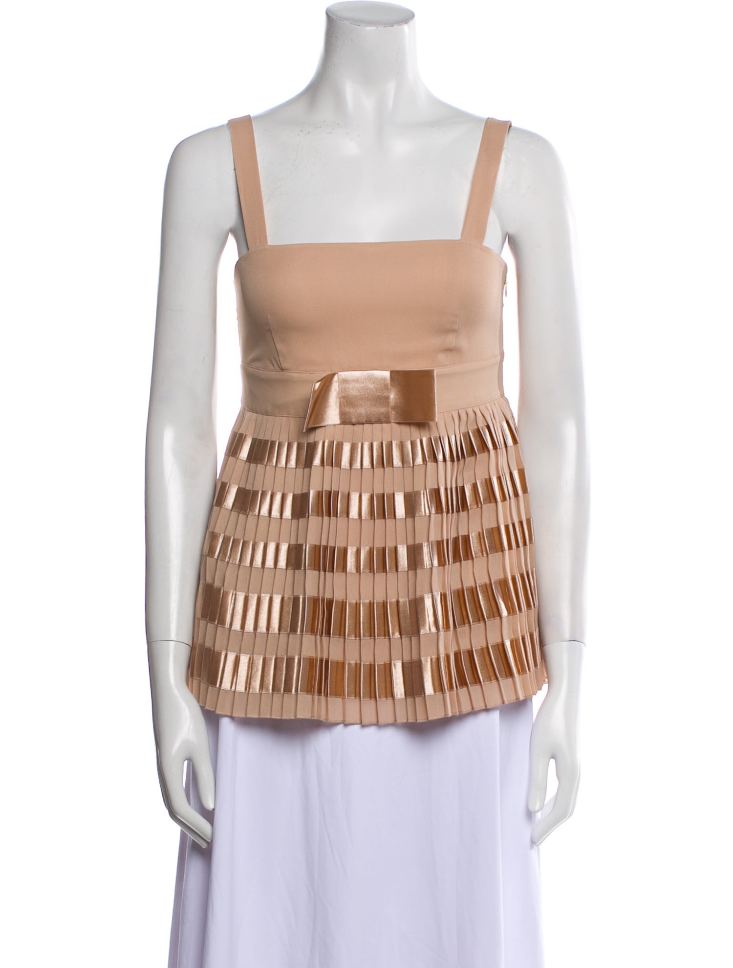 Red Valentino Square Neckline Sleeveless Top w/ Tags