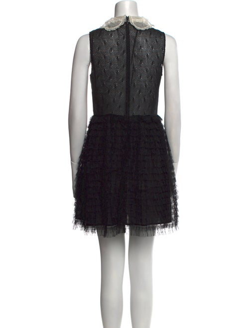 Red Valentino Lace Pattern Mini Dress
