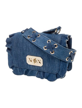 Red Valentino Denim Messenger Bag