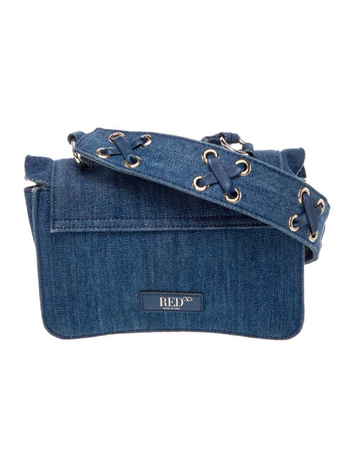 Red Valentino Denim Messenger Bag