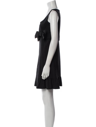 Red Valentino Scoop Neck Mini Dress