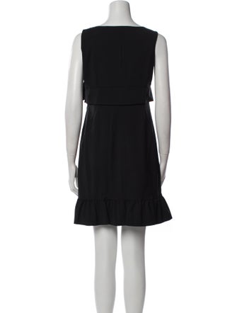 Red Valentino Scoop Neck Mini Dress