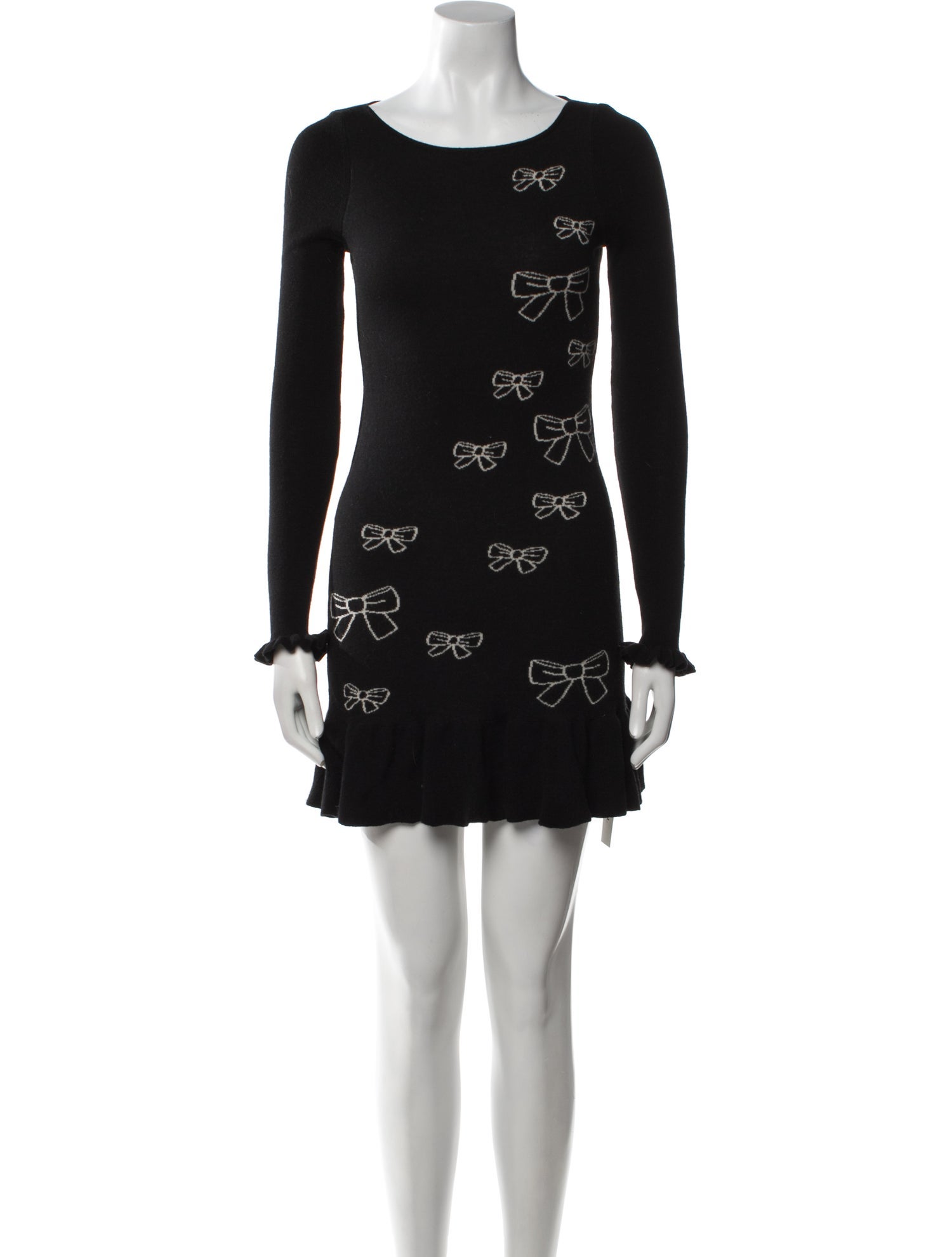 Red Valentino Virgin Wool Mini Dress