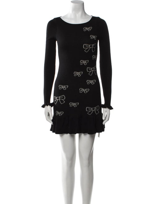 Red Valentino Virgin Wool Mini Dress