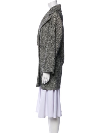 Red Valentino Tweed Pattern Coat