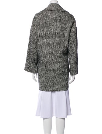 Red Valentino Tweed Pattern Coat