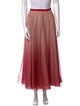 Red Valentino Silk Long Skirt