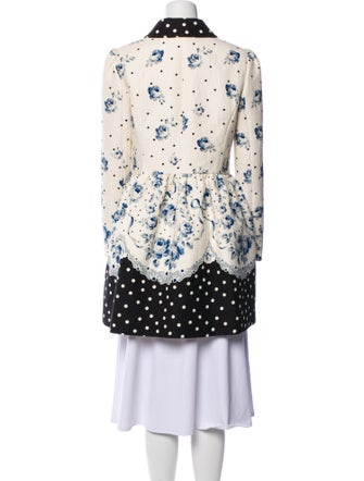 Red Valentino Floral Print Coat