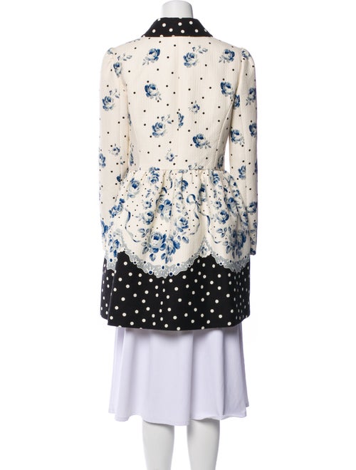Red Valentino Floral Print Coat