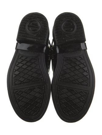 Red Valentino Rubber Chain-Link Accents Rain Boots