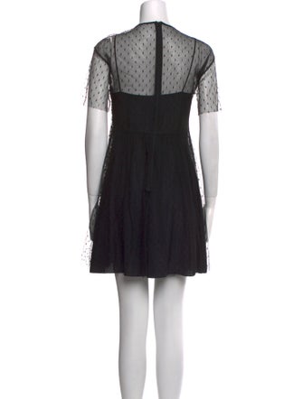 Red Valentino Crew Neck Long Dress