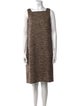 Red Valentino Virgin Wool Knee-Length Dress