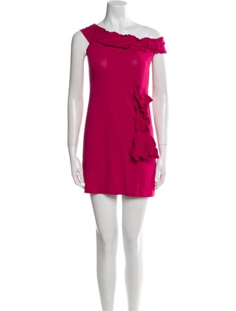 Red Valentino One-Shoulder Mini Dress