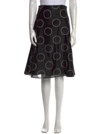 Red Valentino Polka Dot Print Knee-Length Skirt