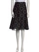 Red Valentino Polka Dot Print Knee-Length Skirt