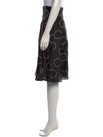 Red Valentino Polka Dot Print Knee-Length Skirt