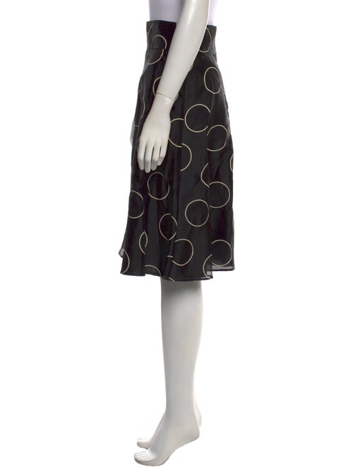 Red Valentino Polka Dot Print Knee-Length Skirt