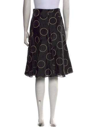 Red Valentino Polka Dot Print Knee-Length Skirt