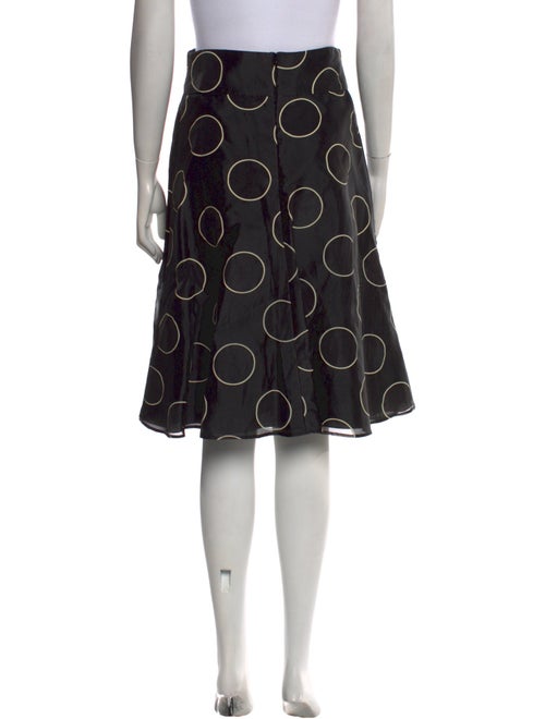 Red Valentino Polka Dot Print Knee-Length Skirt