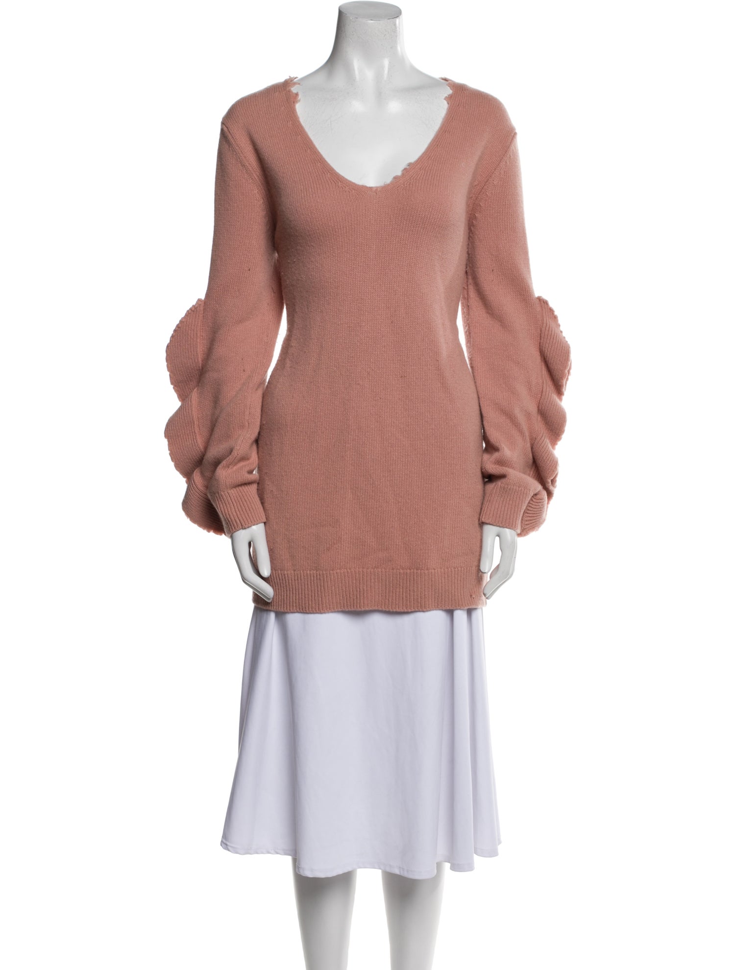 Red Valentino Virgin Wool Scoop Neck Sweater