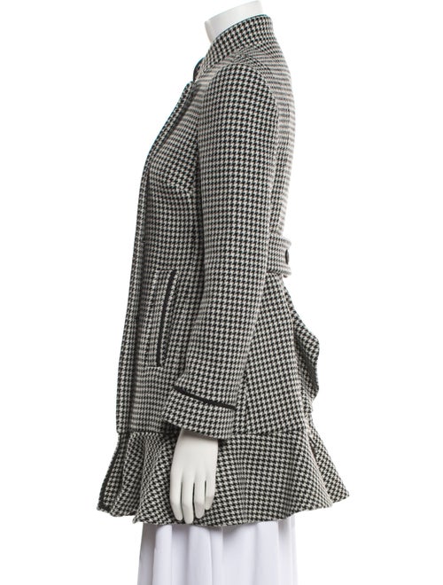 Red Valentino Houndstooth Print Coat