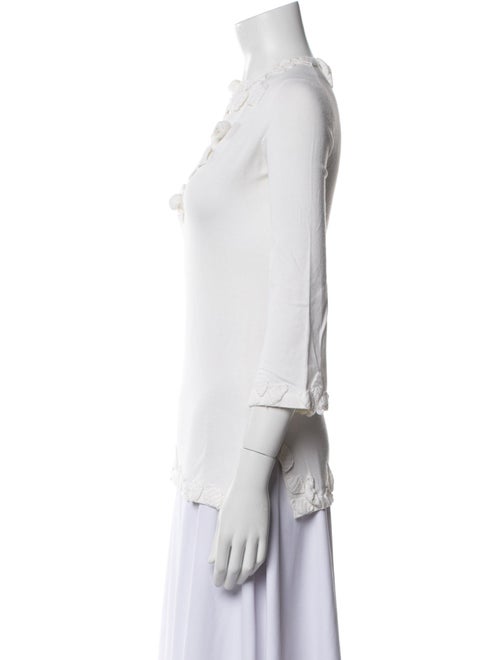 Red Valentino V-Neck Three-Quarter Sleeve Tunic