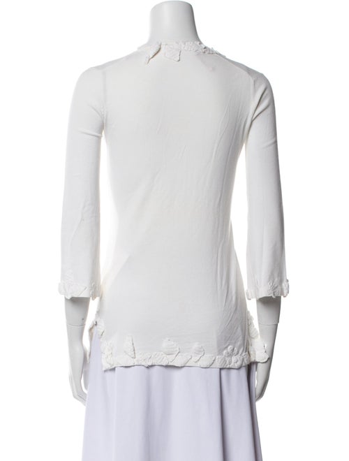 Red Valentino V-Neck Three-Quarter Sleeve Tunic