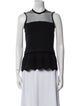 Red Valentino Crew Neck Sleeveless Top