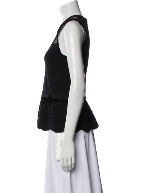 Red Valentino Crew Neck Sleeveless Top