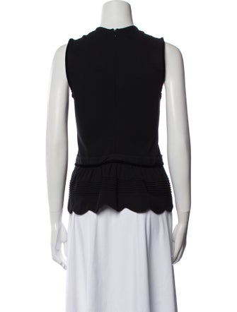 Red Valentino Crew Neck Sleeveless Top