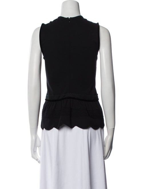 Red Valentino Crew Neck Sleeveless Top