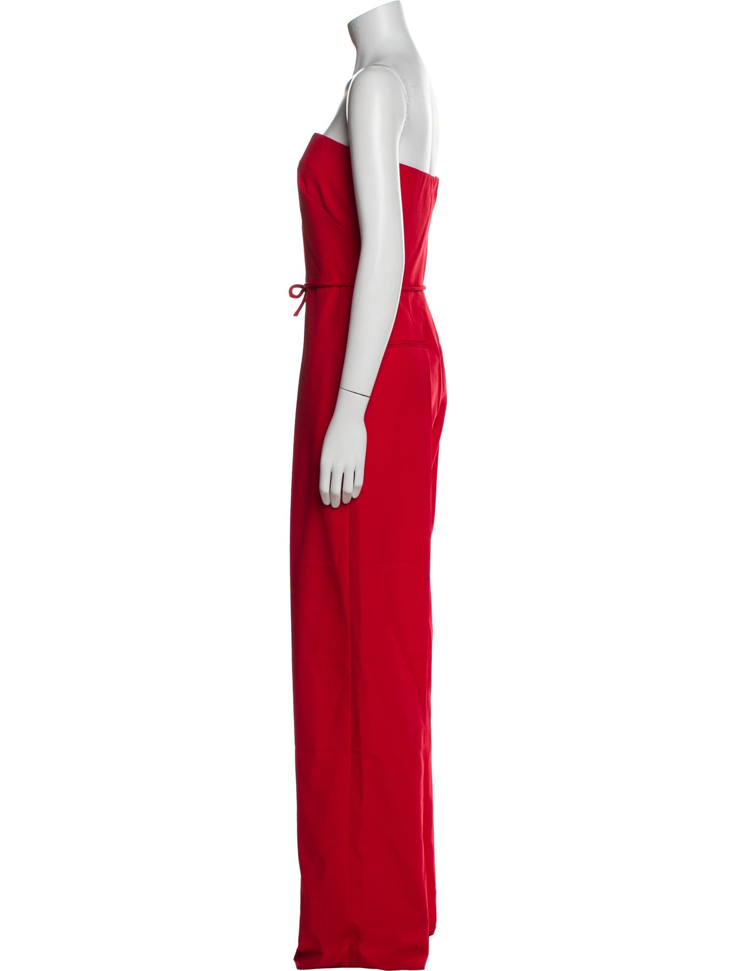 Valentino Wool Strapless Jumpsuit