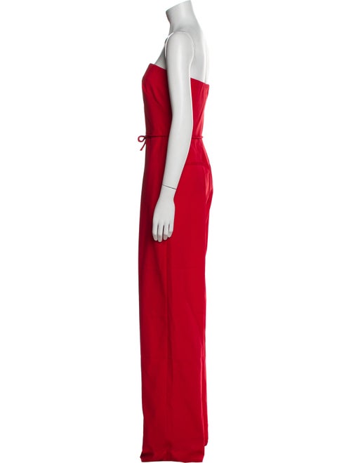 Valentino Wool Strapless Jumpsuit