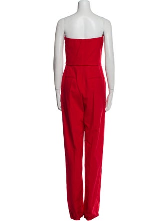 Valentino Wool Strapless Jumpsuit