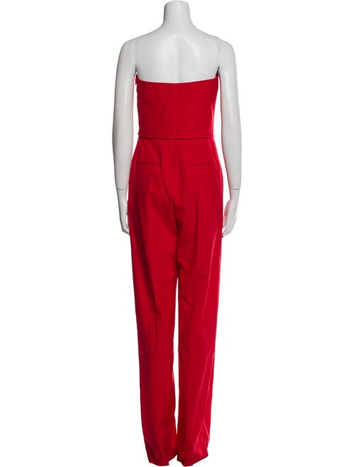 Valentino Wool Strapless Jumpsuit