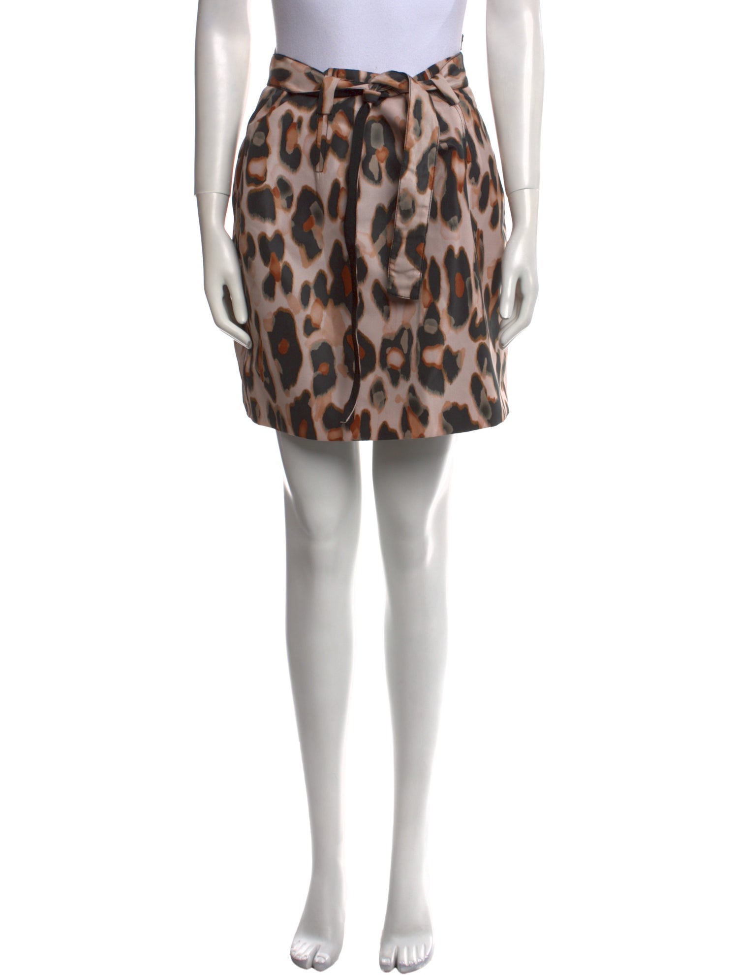 Red Valentino Animal Print Mini Skirt