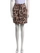Red Valentino Animal Print Mini Skirt