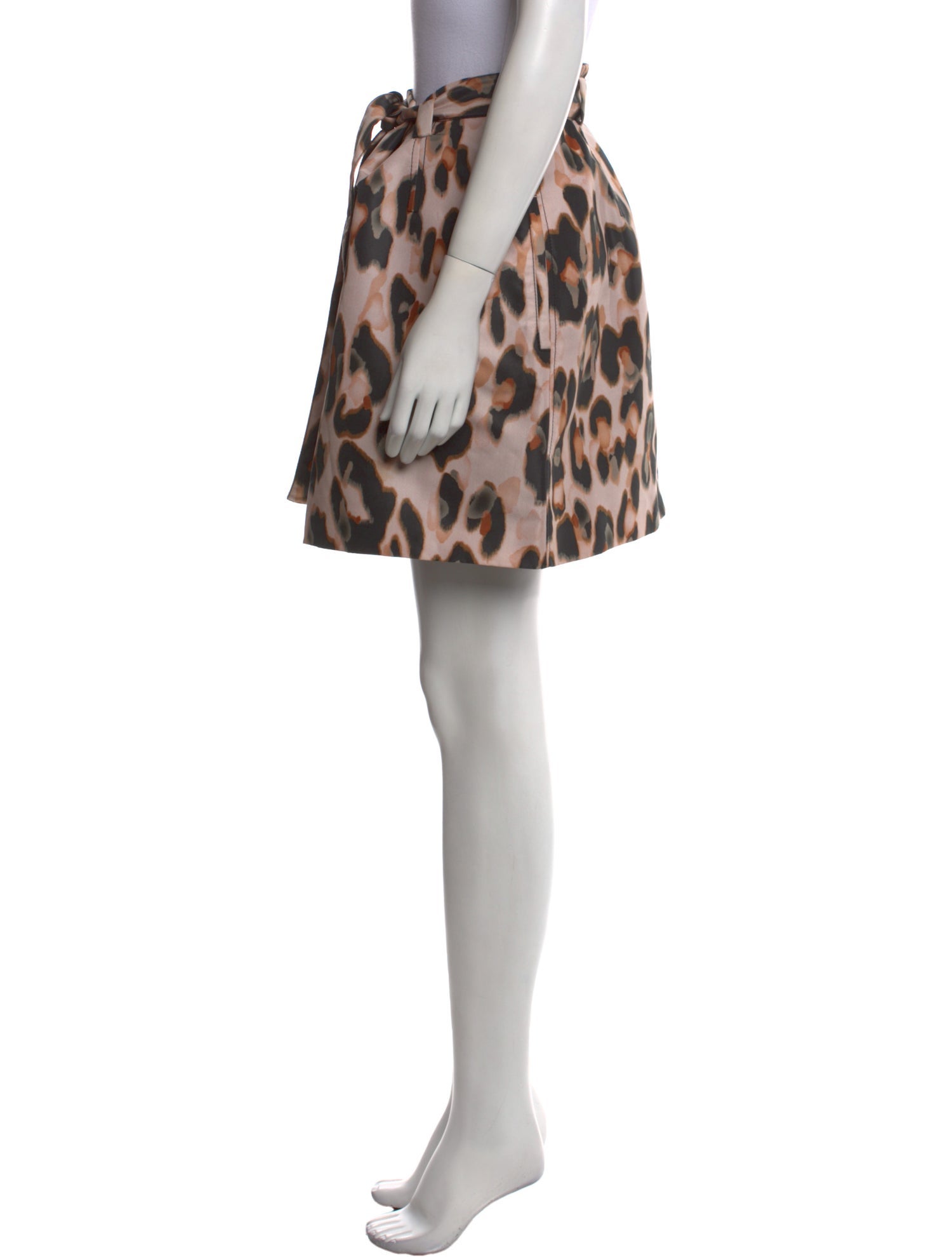 Red Valentino Animal Print Mini Skirt