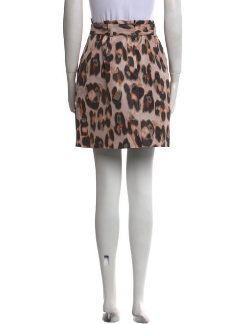 Red Valentino Animal Print Mini Skirt