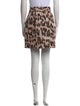 Red Valentino Animal Print Mini Skirt