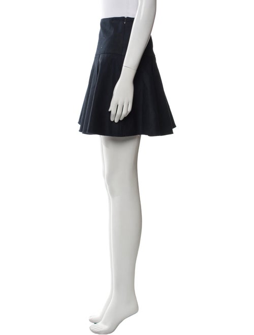 Red Valentino Pleated Accents Mini Skirt